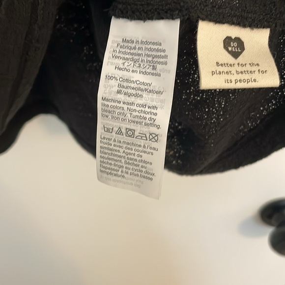 Madewell Flutter-Sleeve Scoop Neckline Top Large NWT - Picture 4 of 4